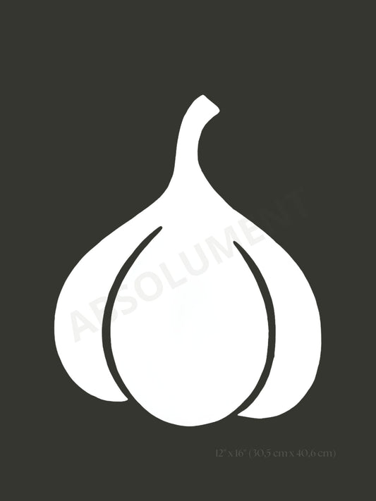 Affiche Ail noir et blanc