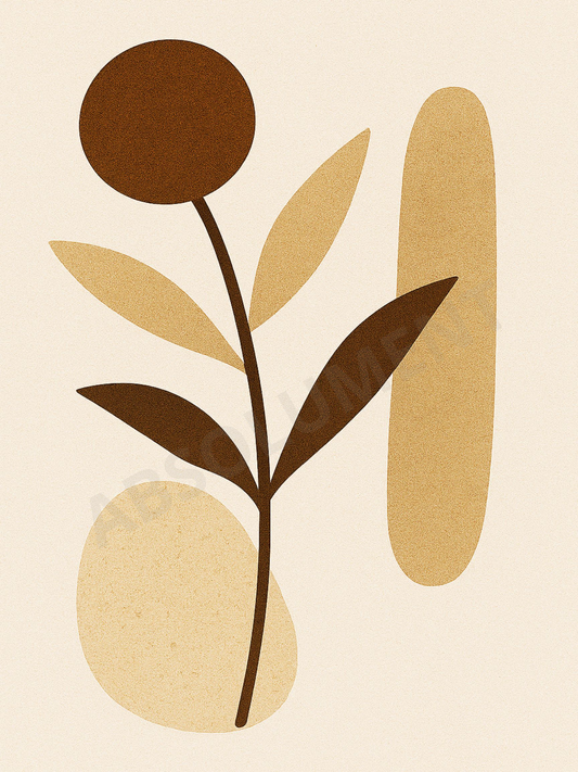 Affiche Fleur organique