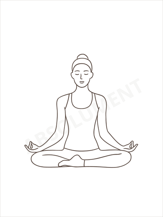 Affiche Méditation Shānti paix intérieure