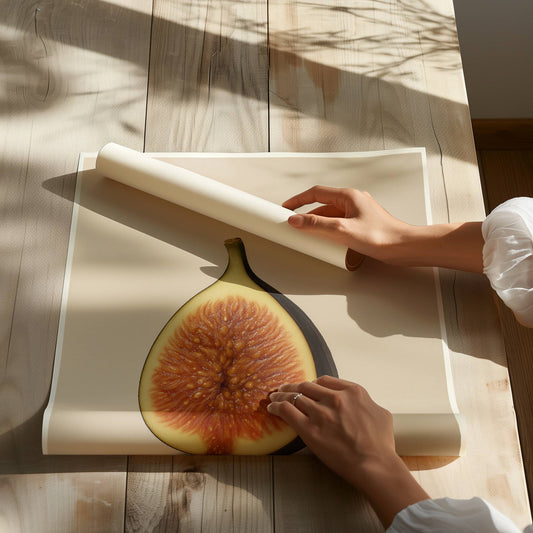 Cette affiche photo-réaliste artistique de grand format illustre met en scène une figue coupée comme une œuvre vivante. L’affiche évoque la chaleur du sud, la douceur du fruit mûr et la beauté des imperfections naturelles.
Dimensions:
5" x7"(12,7 cm x 17,8 cm)
8" x 10" (20,32 cm x 25,4 cm)
11" x14(28 cm x 35.6 cm)
12" x 16" (30,5 cm x 40,6