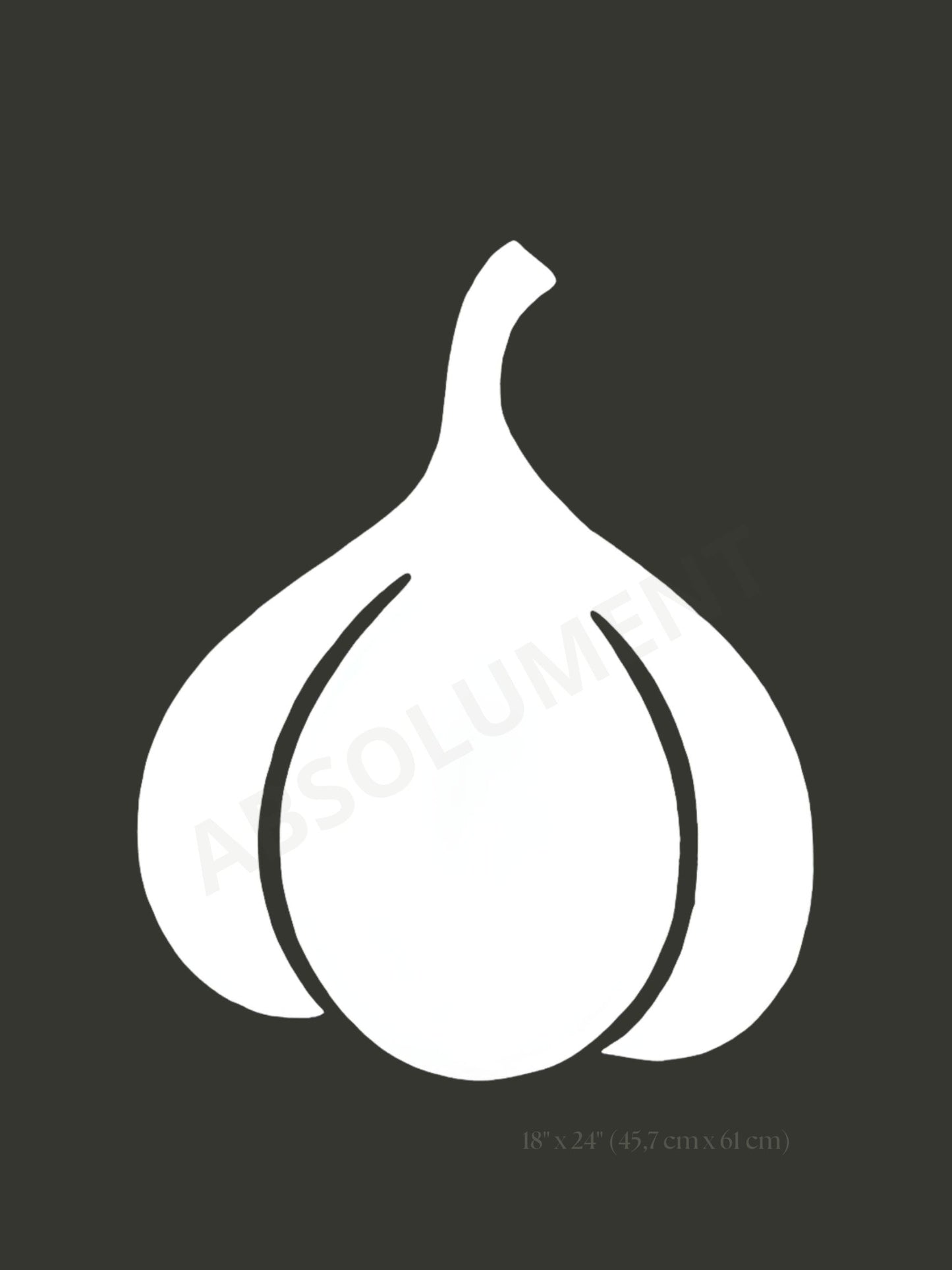 Affiche Ail noir et blanc