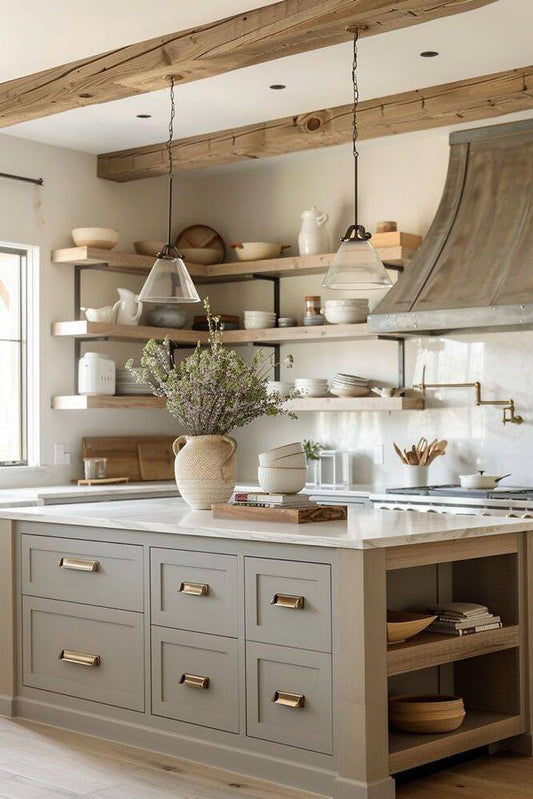 Un exemple PINTEREST de cuisine de style Classique Champêtre (farmhouse)