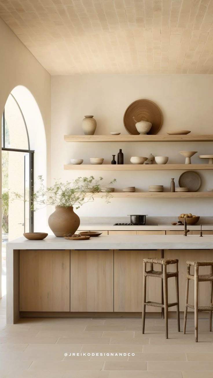 Design de Cuisine Style Wabi-Sabi