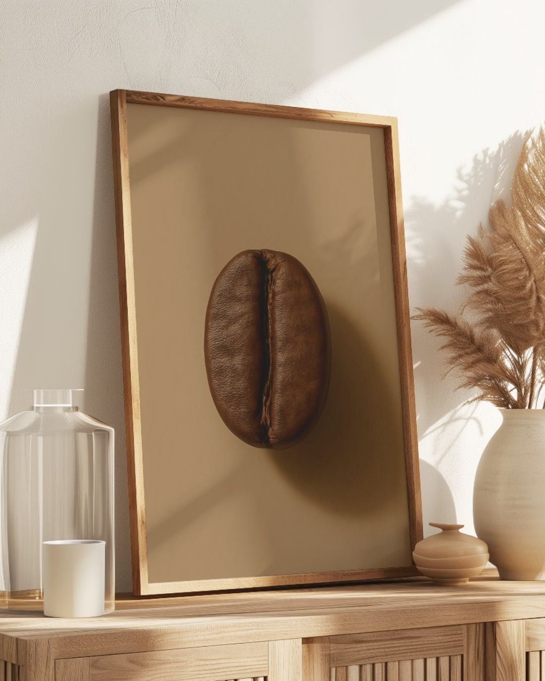Affiche Grain de café torréfaction foncée
