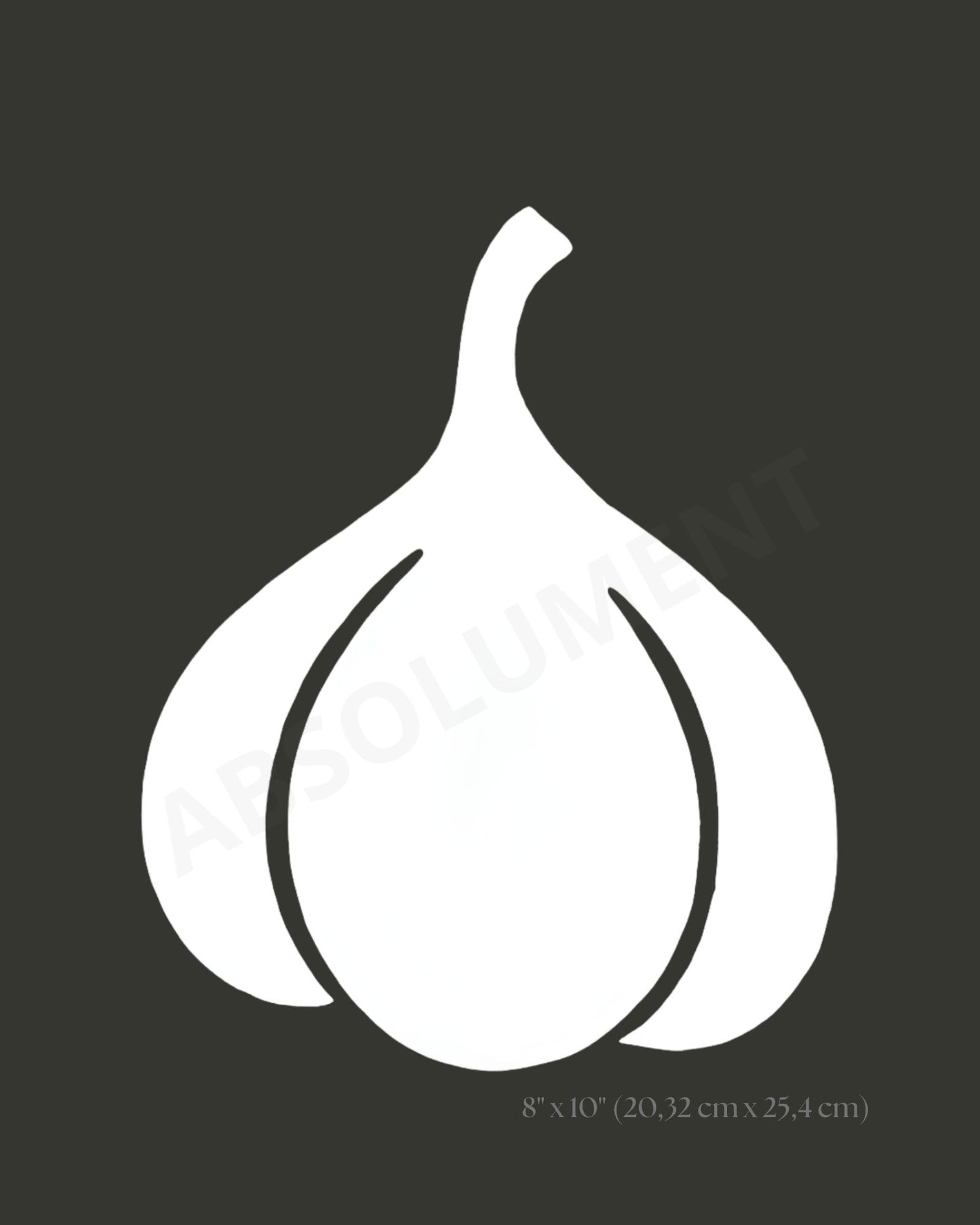 Affiche Ail noir et blanc