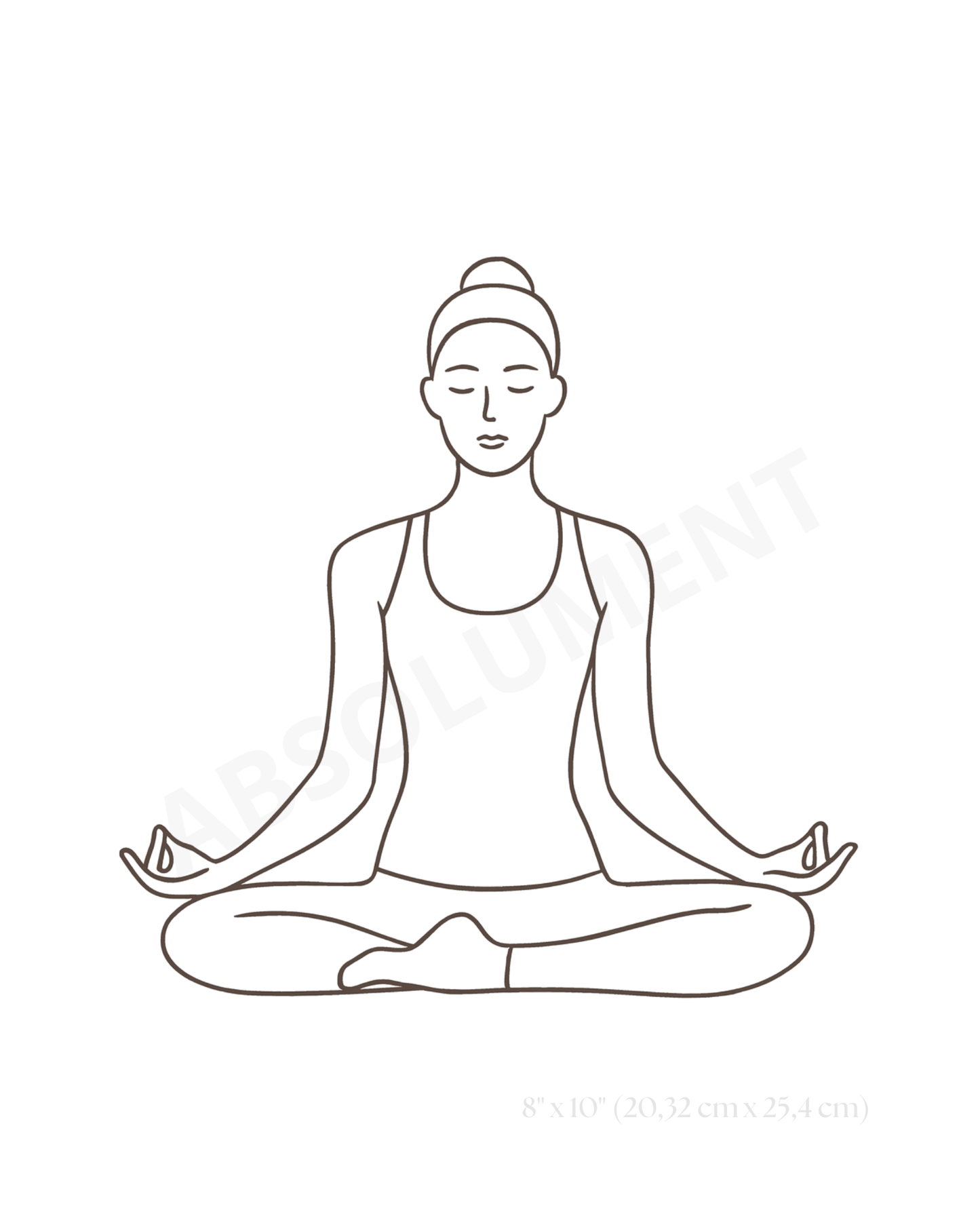 Affiche Méditation Shānti paix intérieure