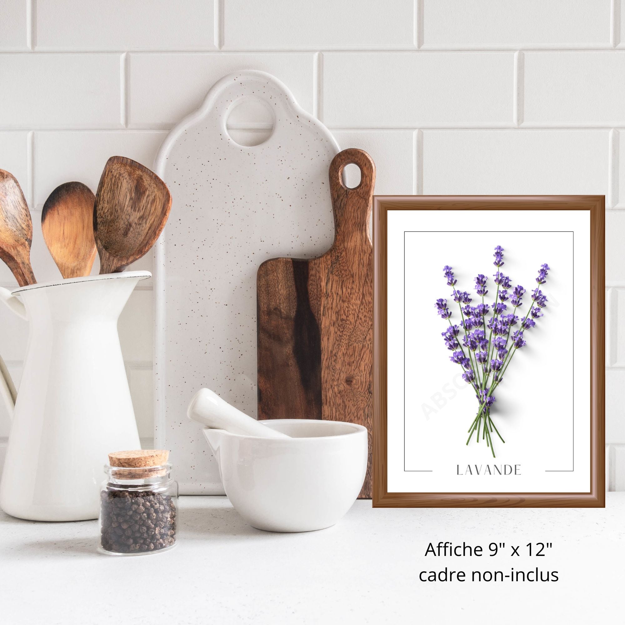 Affiche Bouquet de lavande