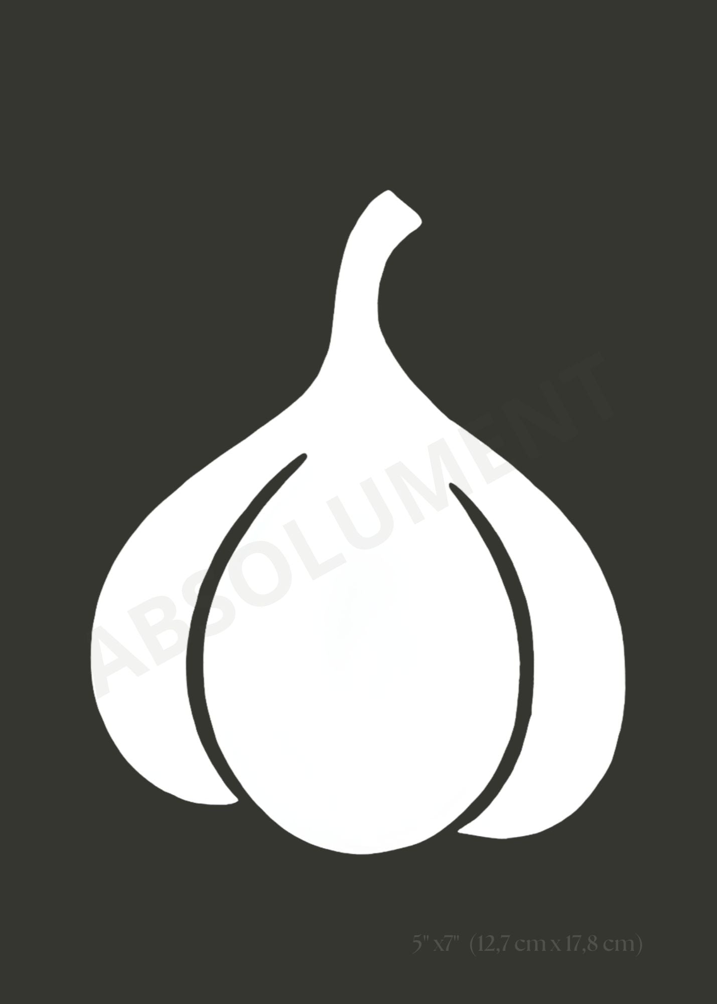 Affiche Ail noir et blanc