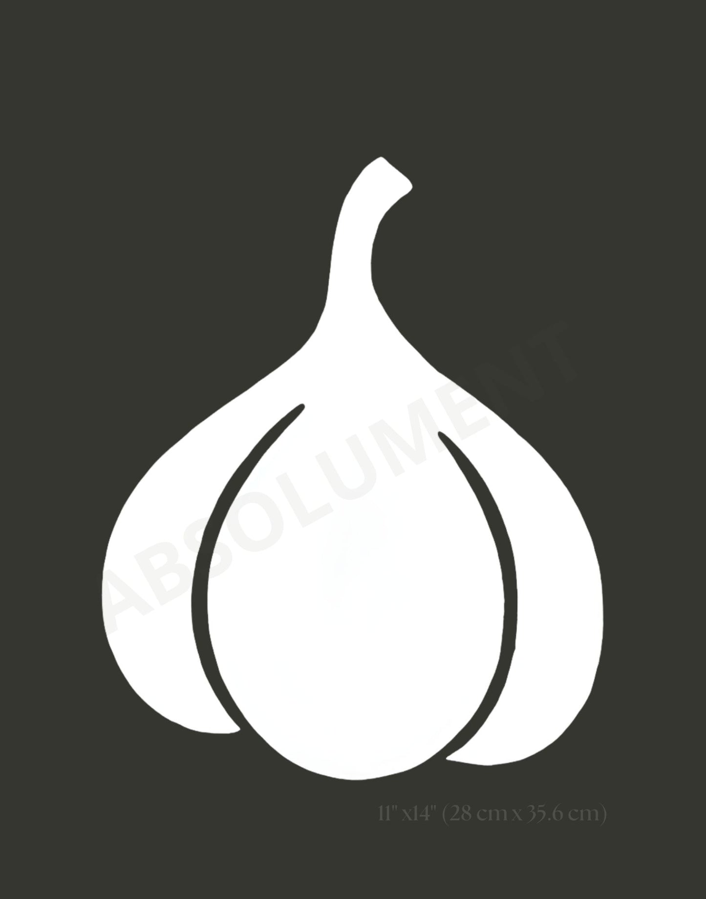 Affiche Ail noir et blanc