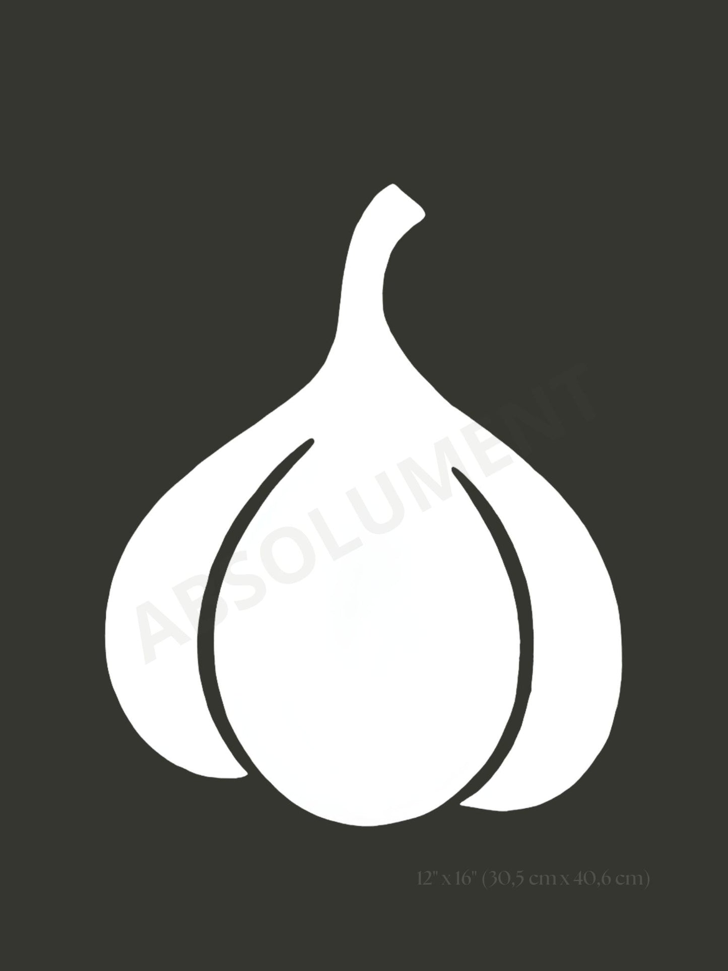 Affiche Ail noir et blanc