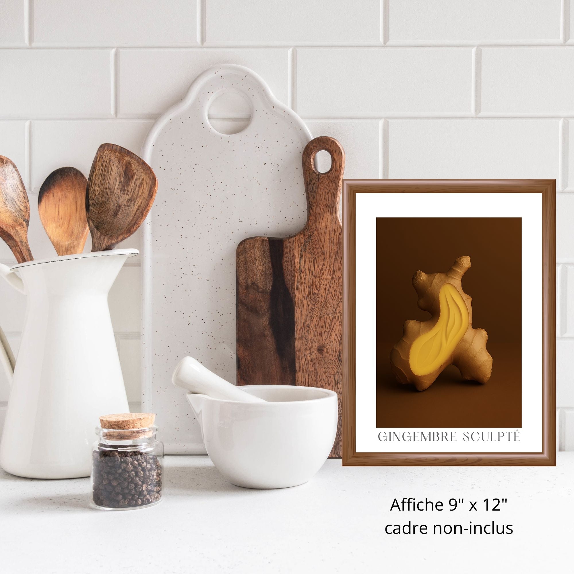 Affiche Gingembre Sculptural