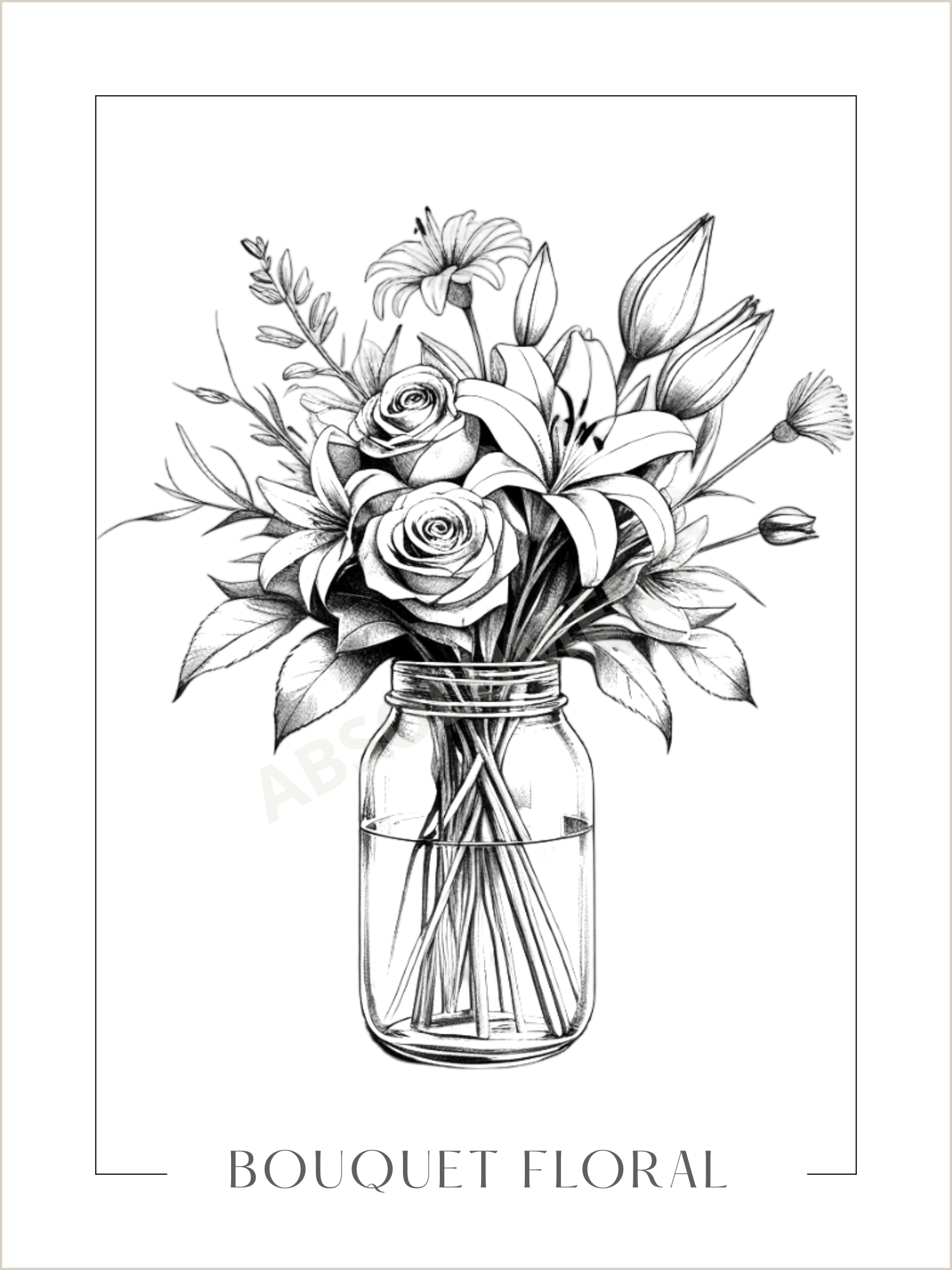 Affiche Bouquet floral