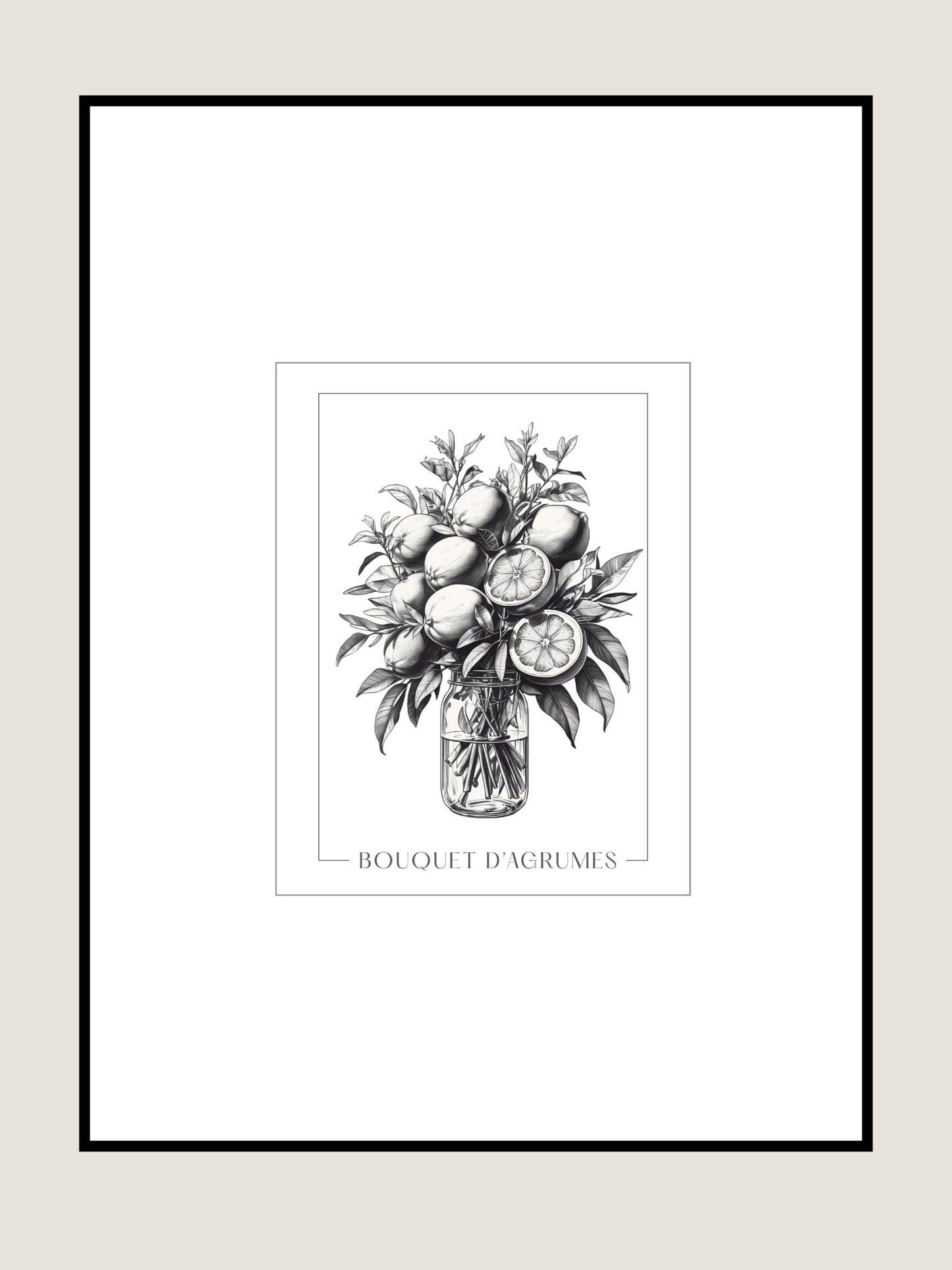 Affiche Bouquet d'Agrumes