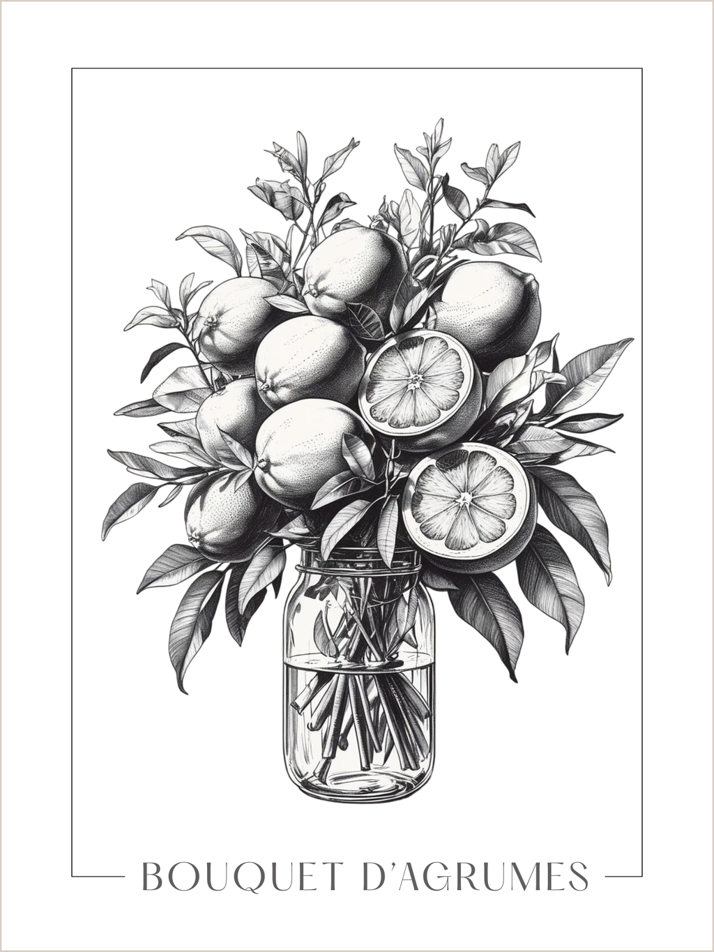 Affiche Bouquet d'Agrumes