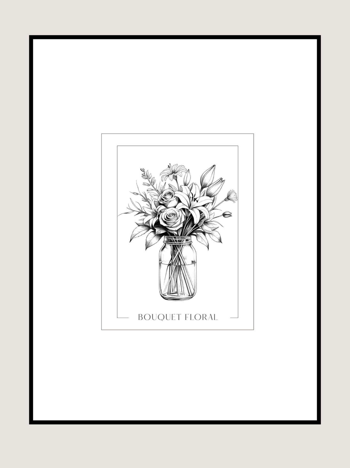 Affiche Bouquet floral