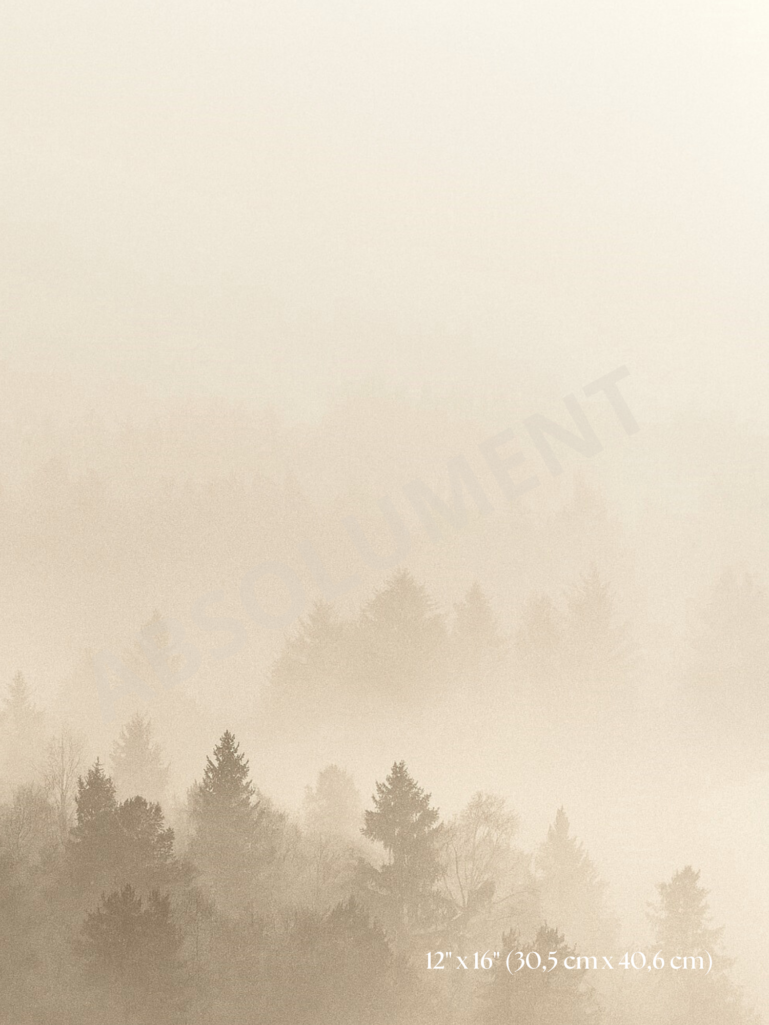 Affiche Brume vanille