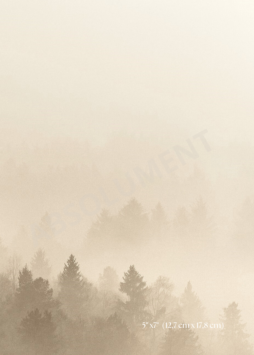 Affiche Brume vanille