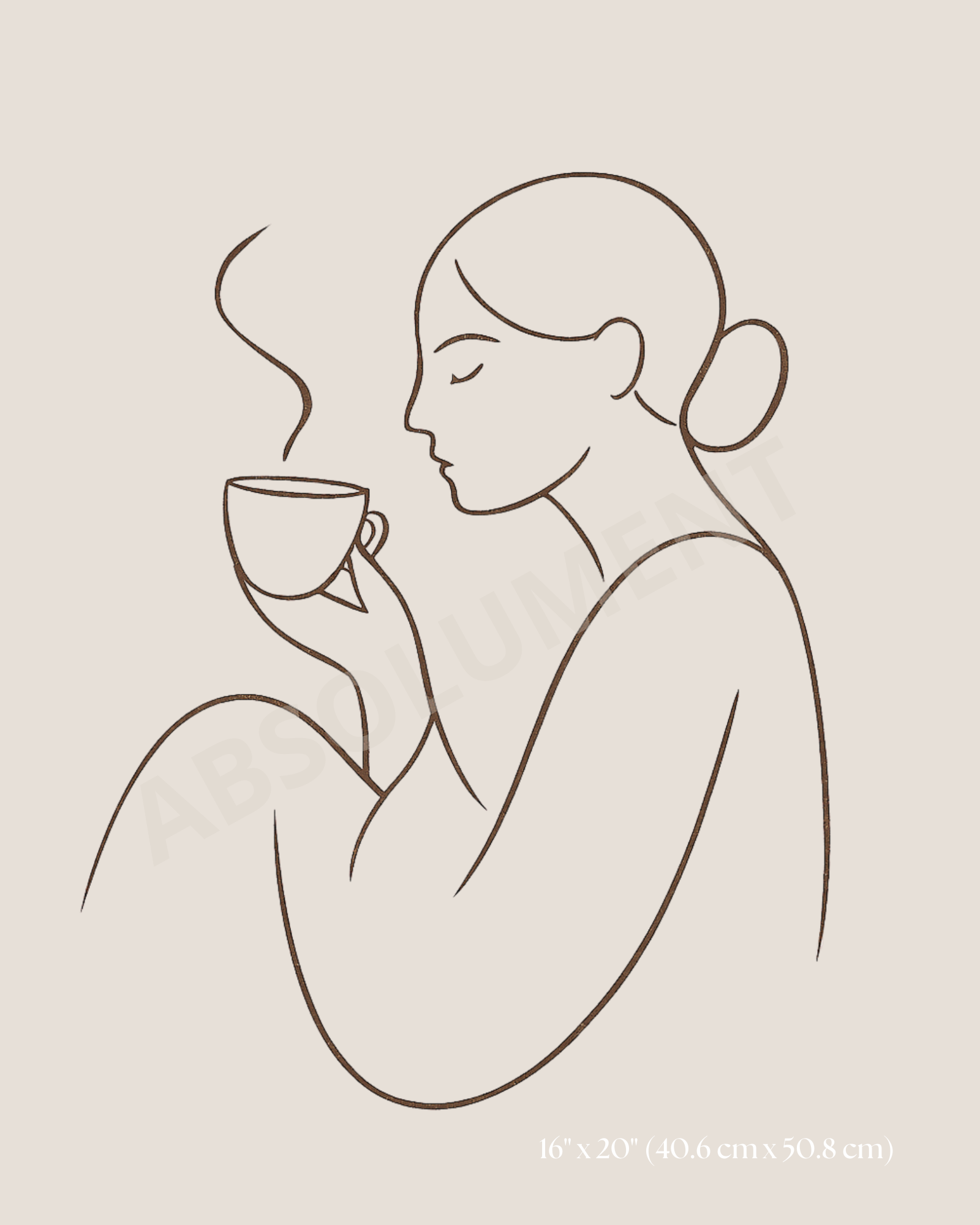 Affiche Le calme s'infuse lentement