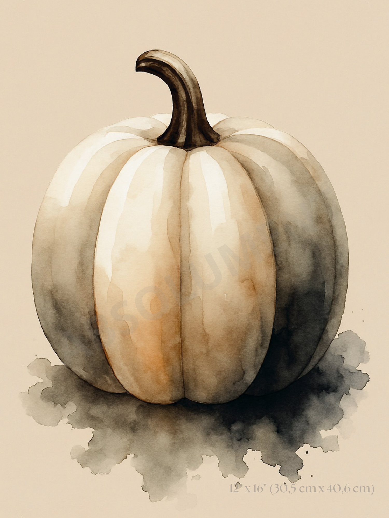 Affiche Citrouille Crème