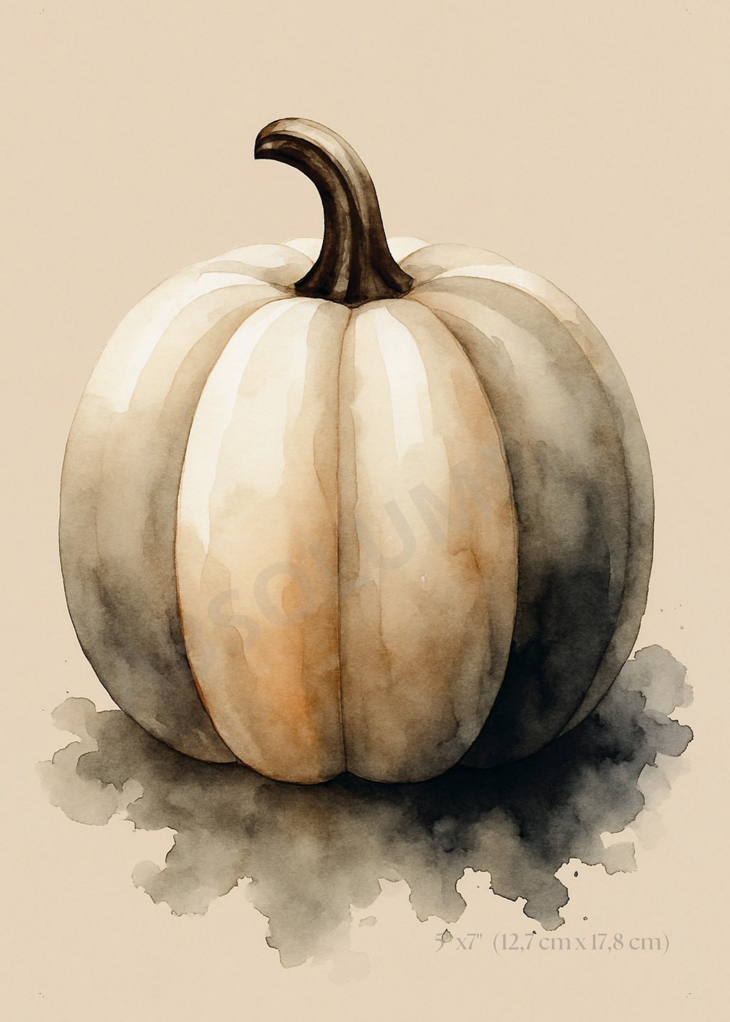 Affiche Citrouille Crème