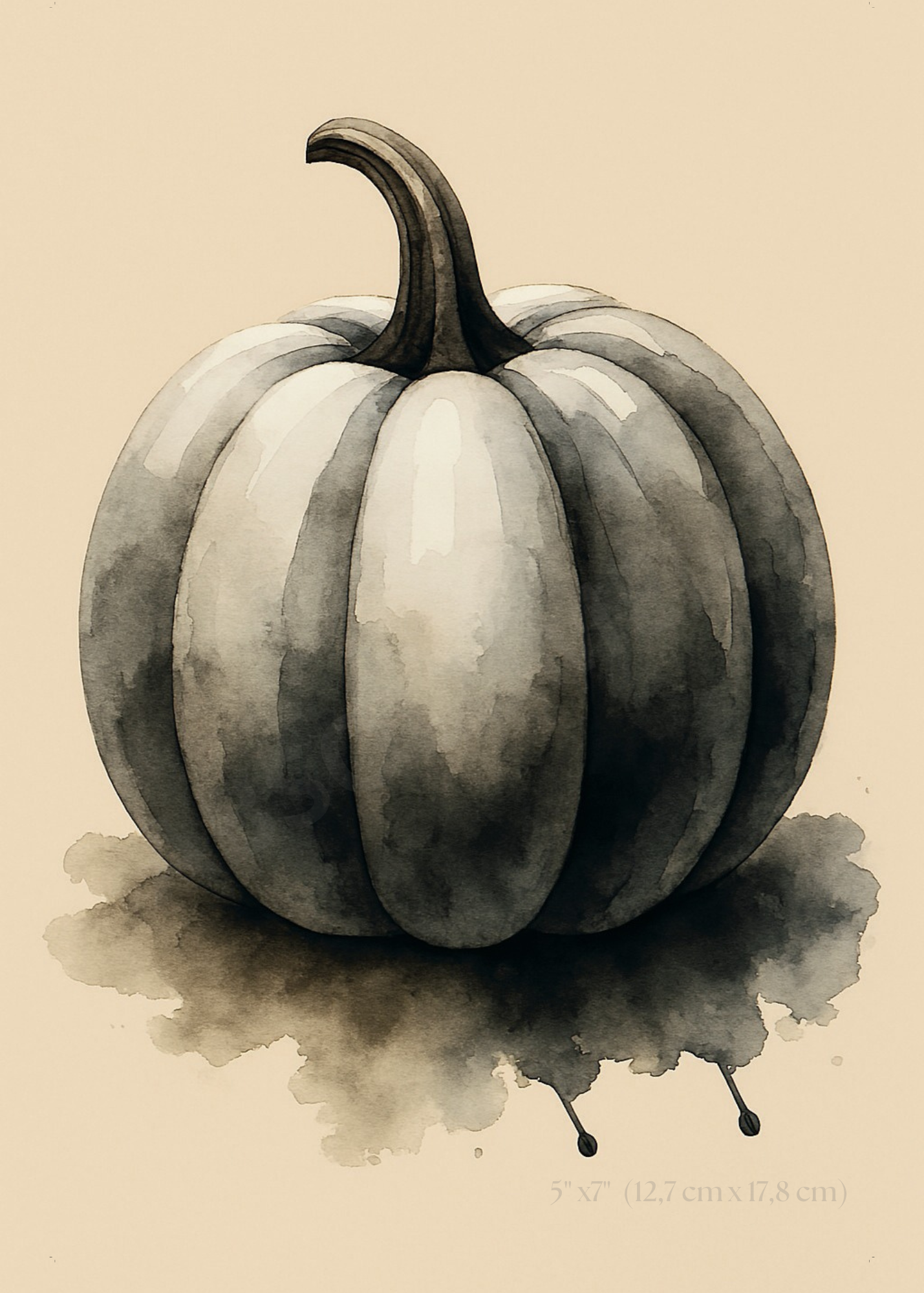 Affiche Citrouille Noire