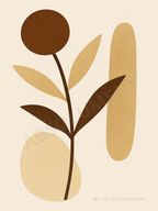 Affiche Fleur organique