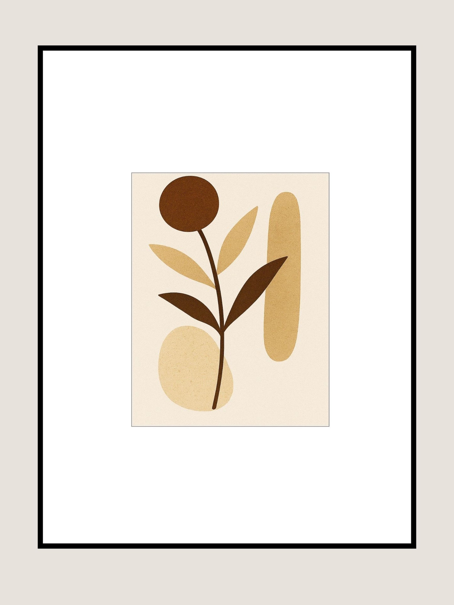 Affiche Fleur organique