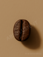 Affiche Grain de café torréfaction foncée