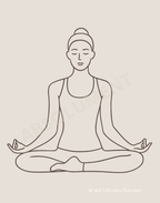 Affiche Méditation Shānti paix intérieure