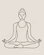 Affiche Méditation Shānti paix intérieure