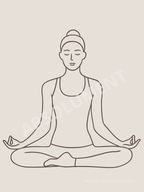 Affiche Méditation Shānti paix intérieure