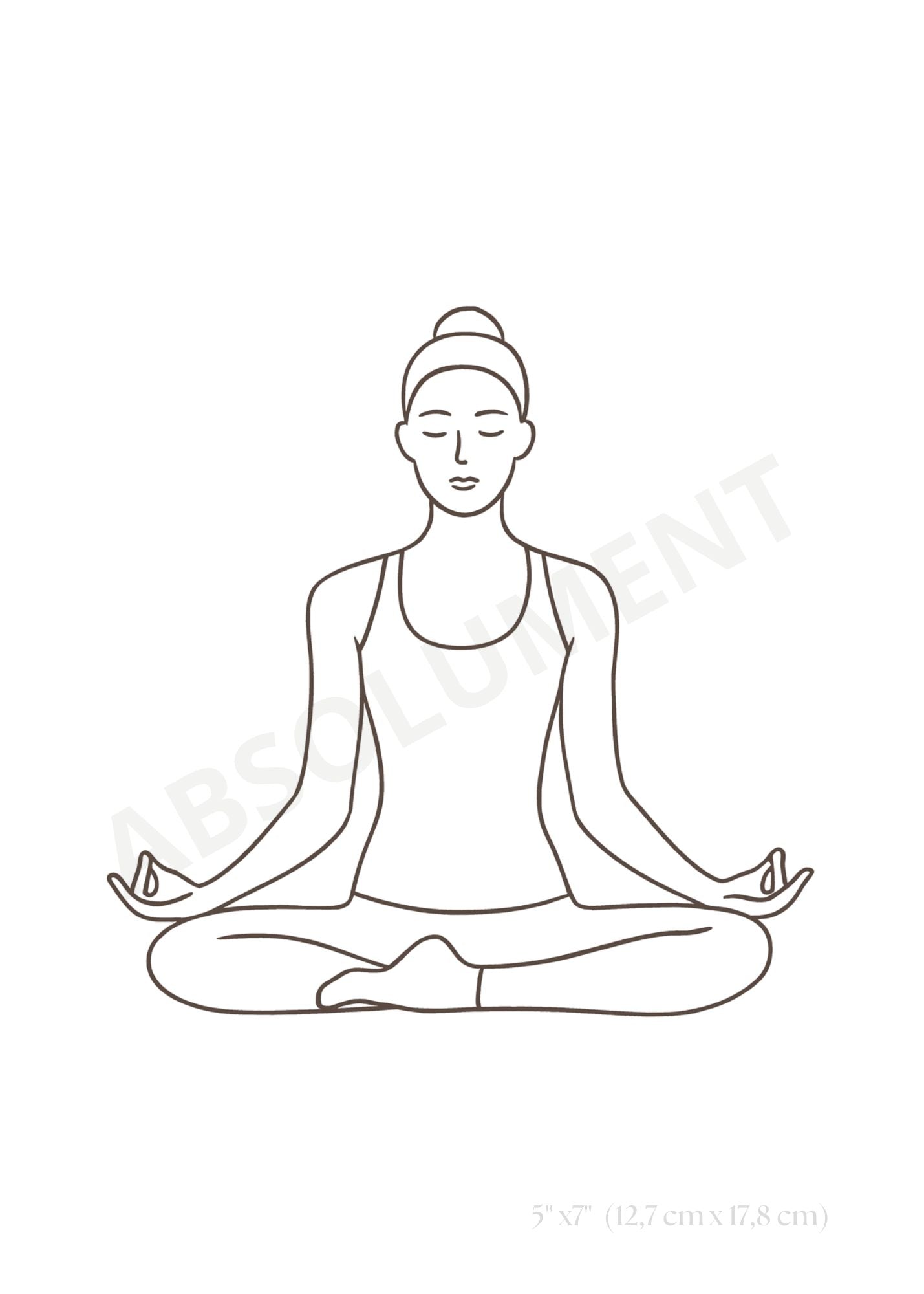 Affiche Méditation Shānti paix intérieure