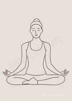 Affiche Méditation Shānti paix intérieure