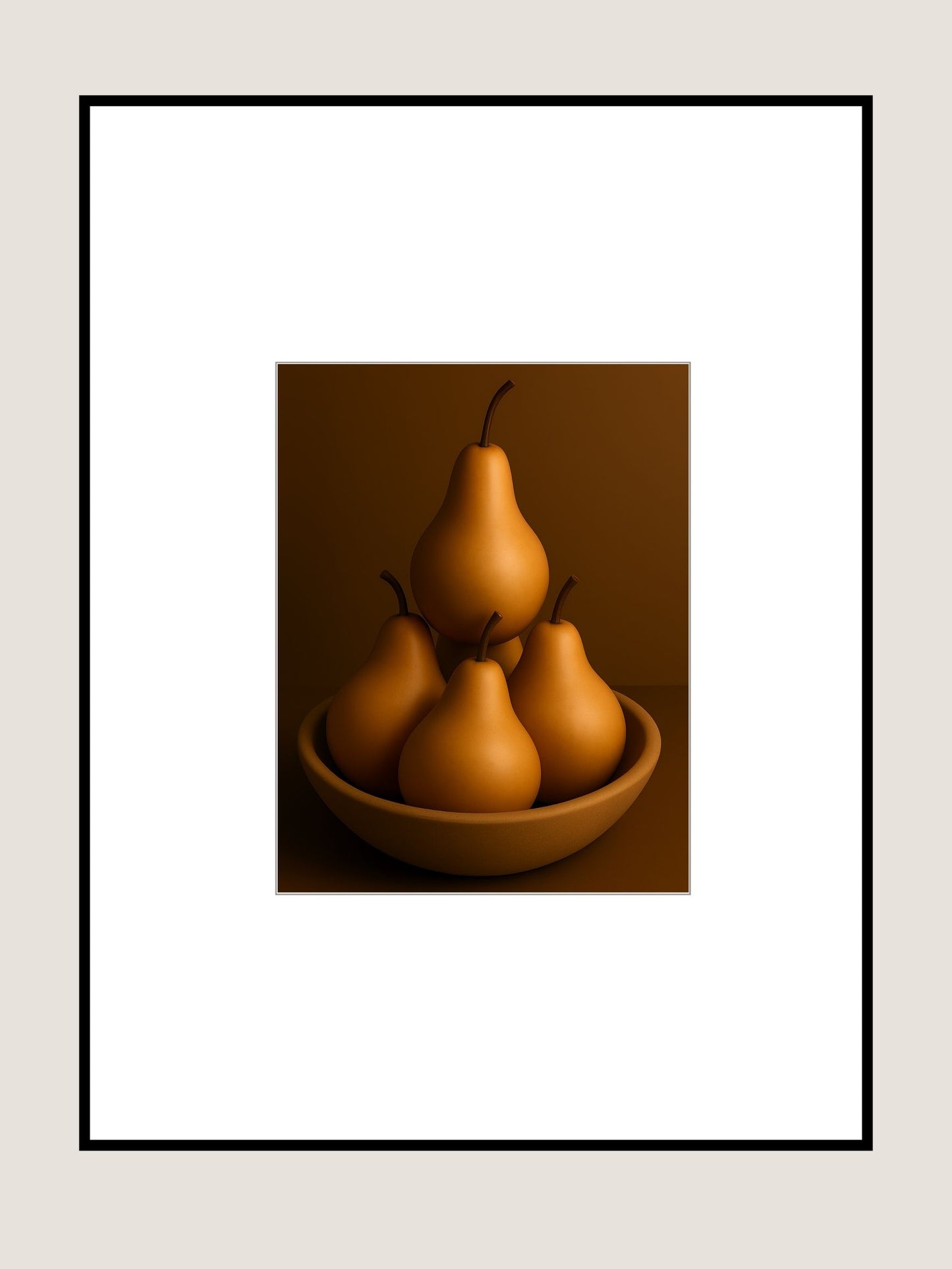 Affiche Poires à l'aube