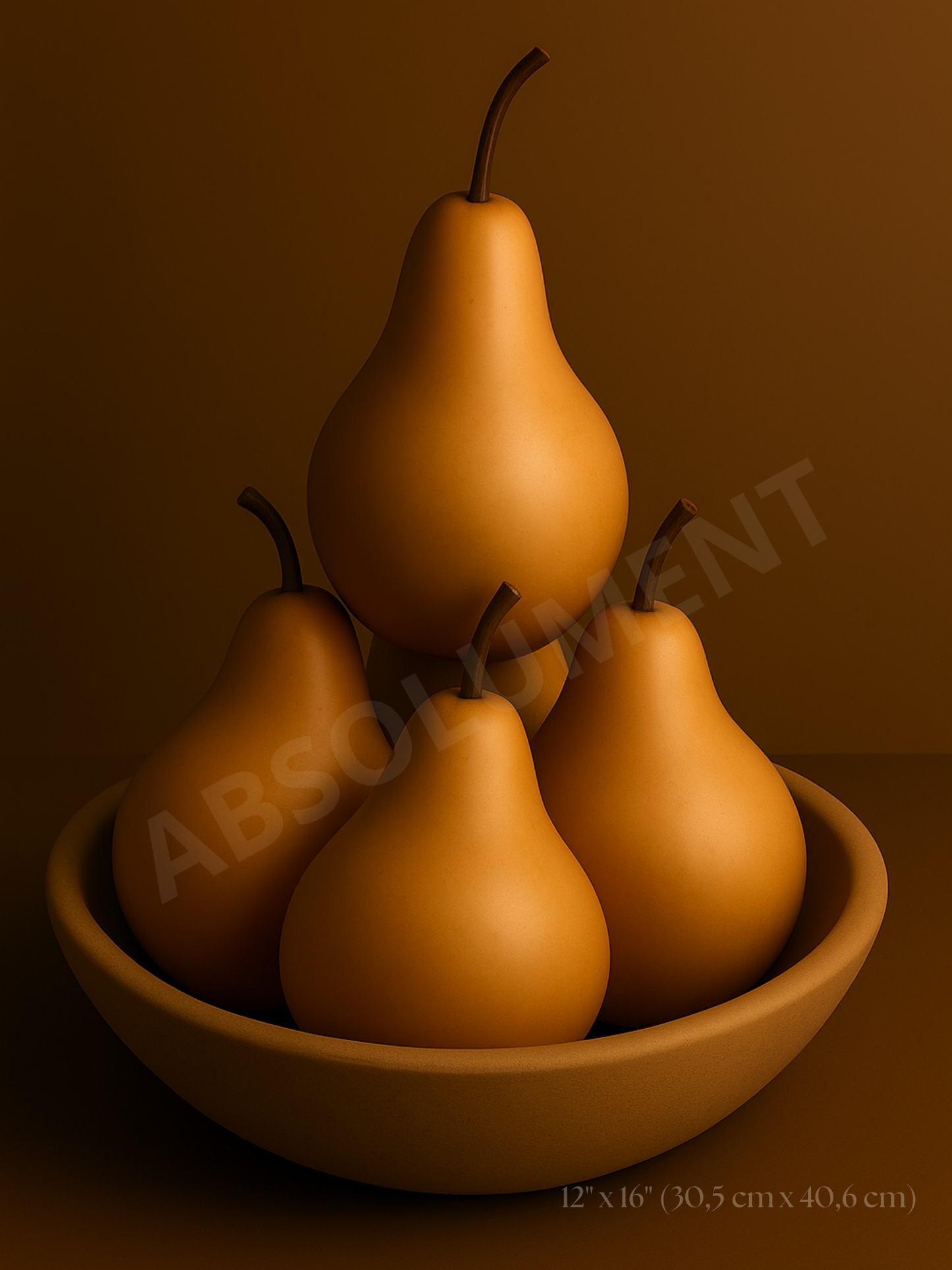 Affiche Poires à l'aube