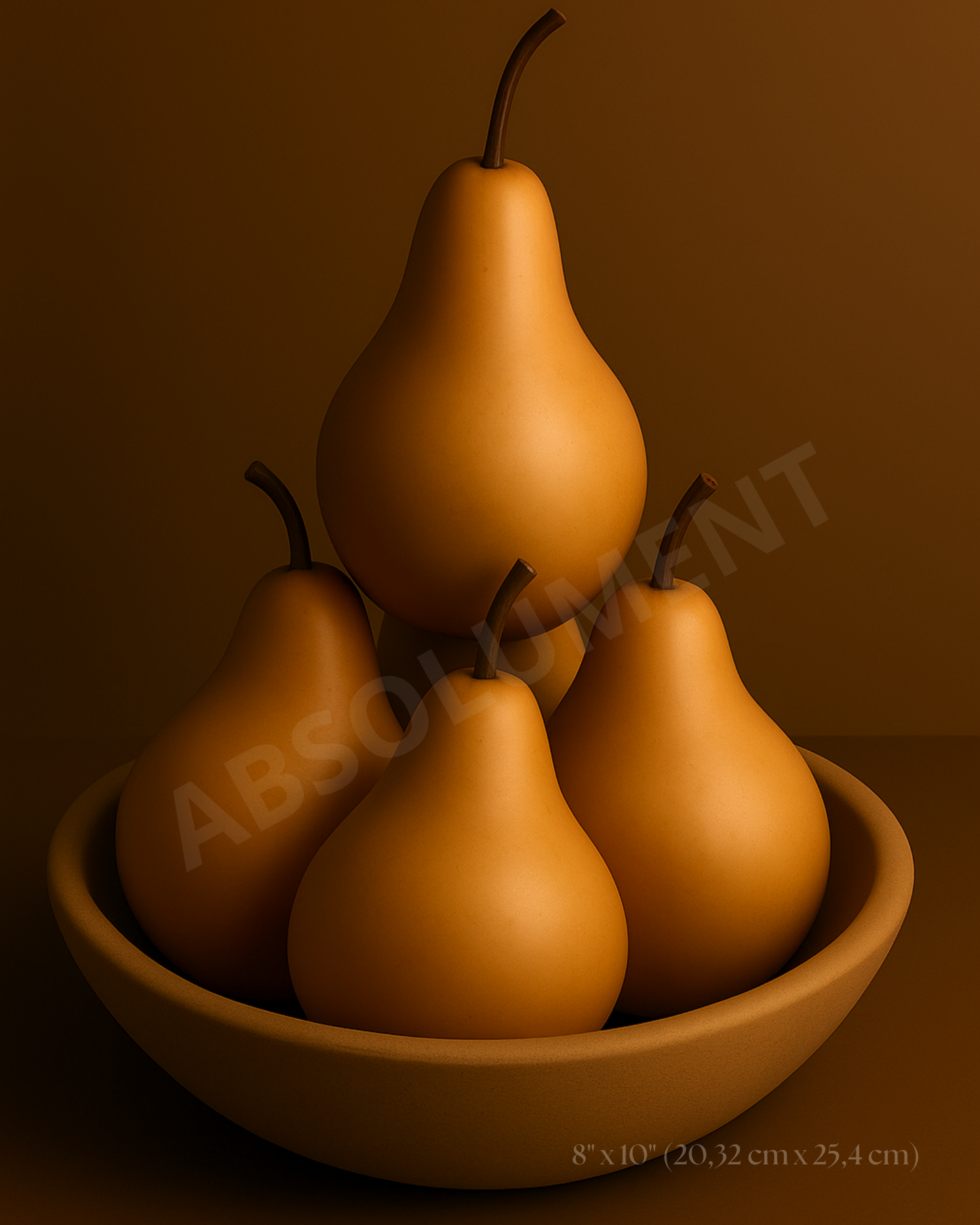 Affiche Poires à l'aube