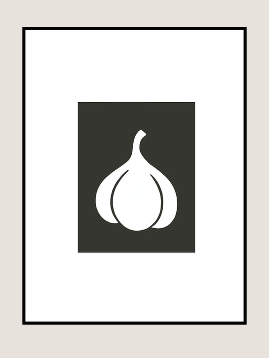 Affiche Ail noir et blanc