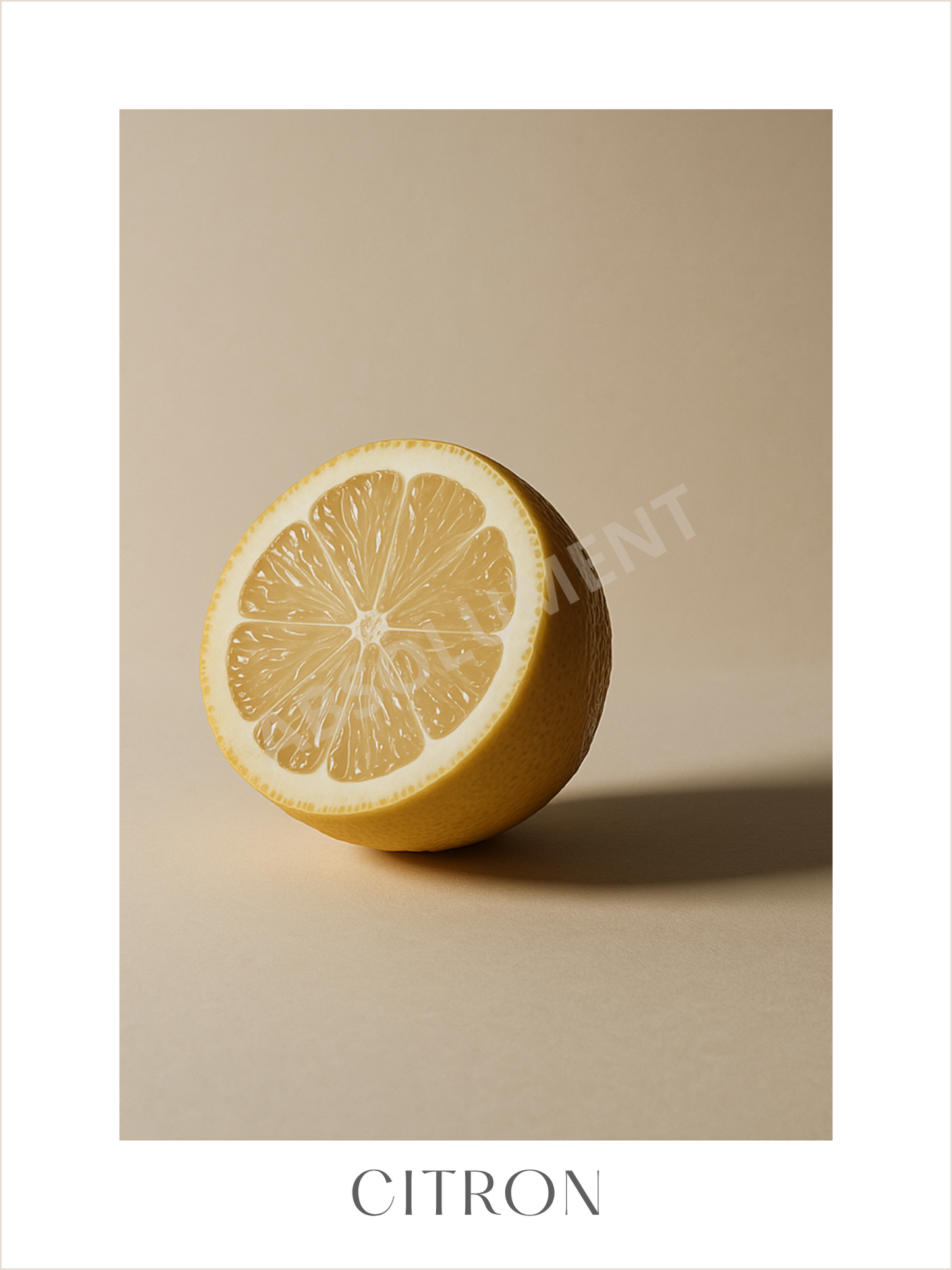 Affiche Citron