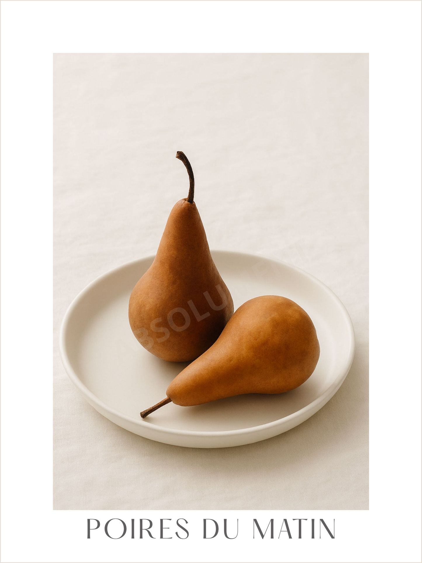 Affiche Poires du matin