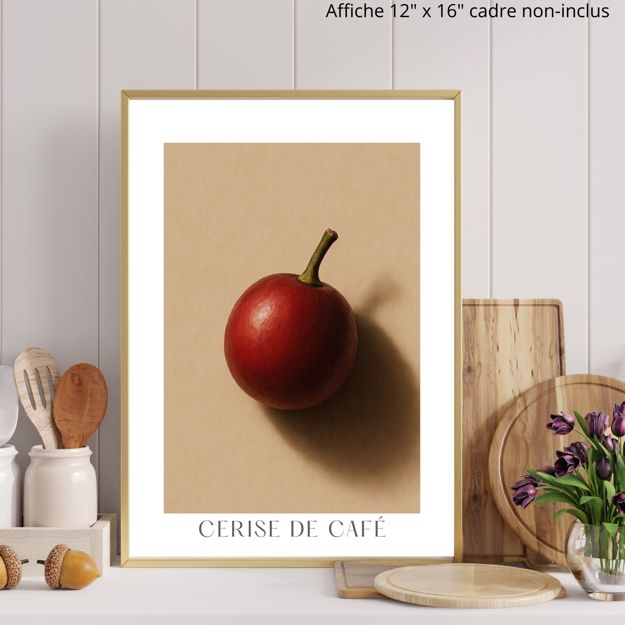 Affiche Cerise de Café