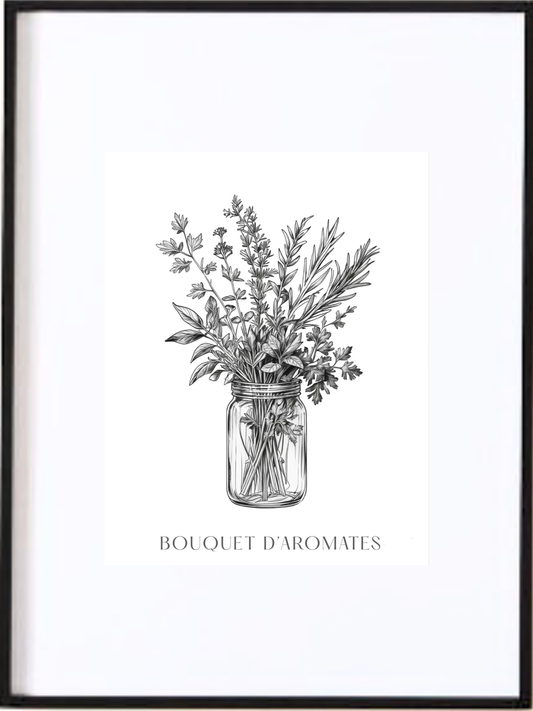 Apportez une touche de fraîcheur et d’élégance à votre intérieur avec cette affiche prête à être encadrée et représentant un bouquet d’agrumes. Dessinée au crayon dans un style raffiné en noir et blanc, elle met en valeur chaque détail avec délicatesse et sobriété. Son esthétique intemporelle en fait une pièce décorative idéale pour sublimer la cuisine ou la salle à manger.
