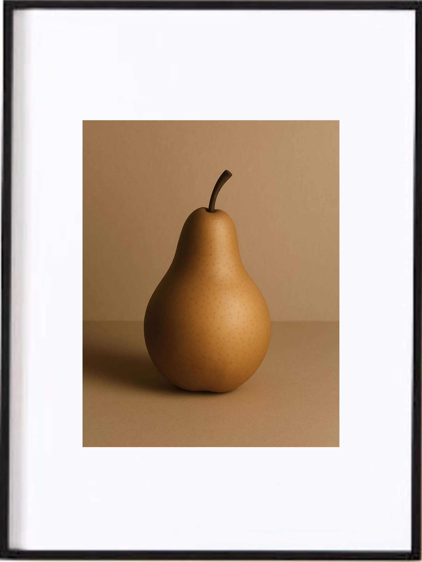 Une douceur posée dans la lumière.
Cette affiche minimaliste imprimée capture la beauté naturelle d’une poire, simplement déposée sur un fond beige chaleureux. Une composition apaisante, empreinte de tendresse et de lumière douce, qui trouve sa place dans une cuisine au style épuré et poétique.