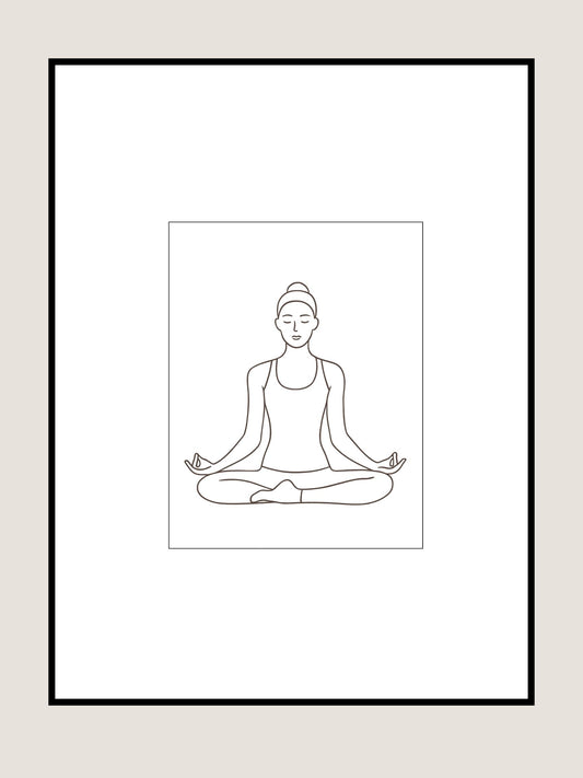 Affiche Méditation Shānti paix intérieure
