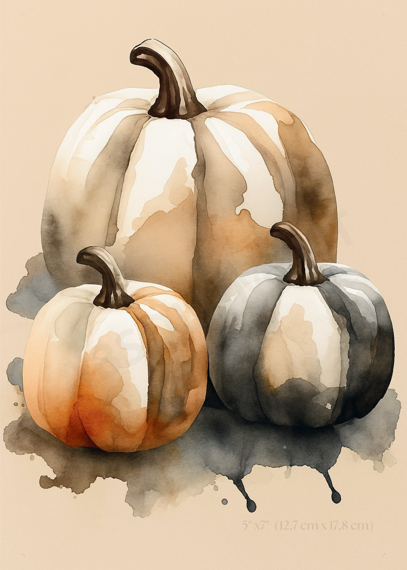 Affiche Trois citrouilles
