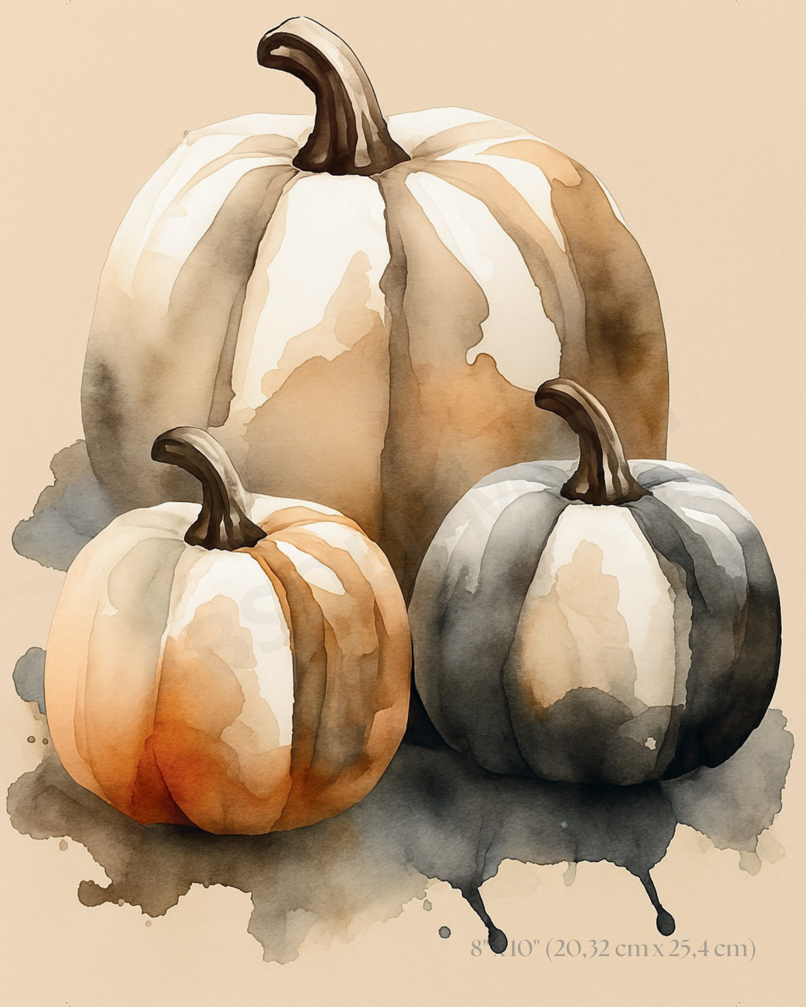 Affiche Trois citrouilles